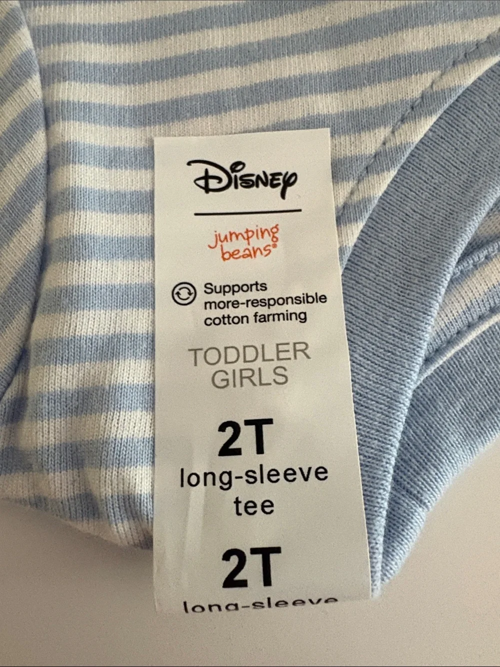 Jumping Beans Disney Minnie & Mickey Bonjour Paris Striped Long-Sleeve Top